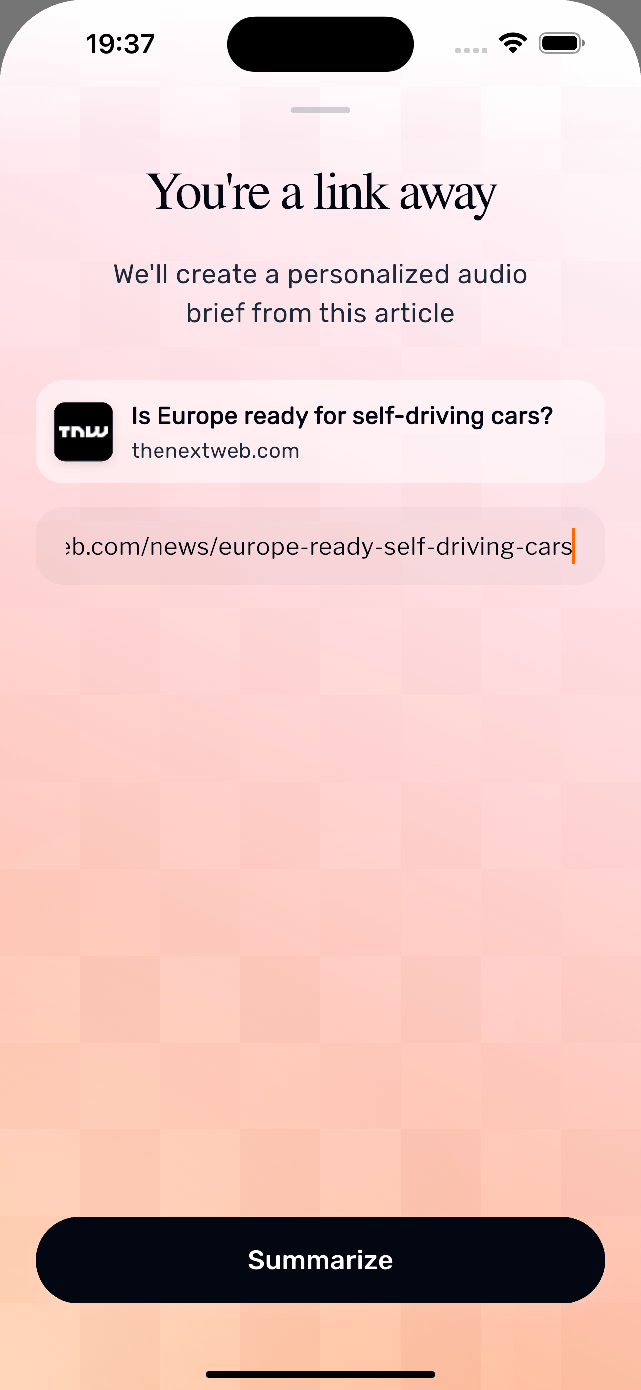 App screenshot